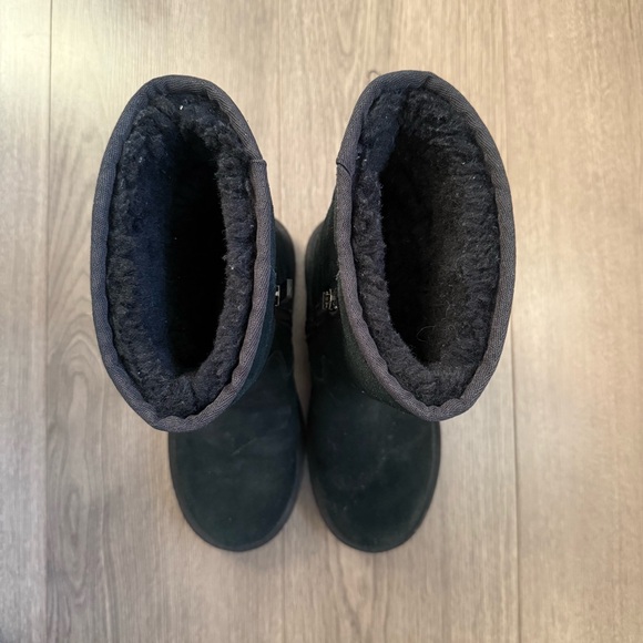 UGG Black Suede Winter Boots - Picture 3 of 5